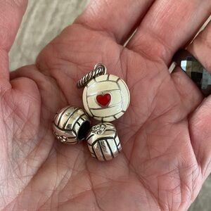 Brighton volleyball charm and beads